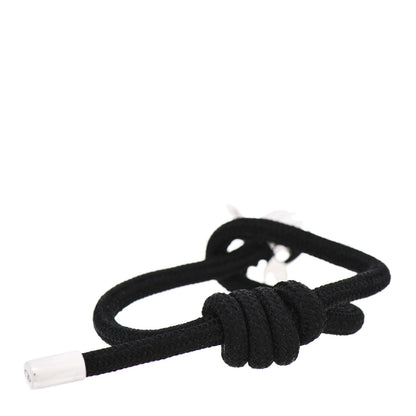 Christian Dior Sterling Silver Homme Bee Cord Bracelet Black 2 of 4