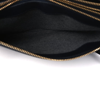Celine Lambskin Large Trio Crossbody Bag Navy Blue 10 of 14
