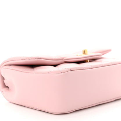 Chanel Lambskin Quilted Mini Heart Charms Flap Light Pink 9 of 11