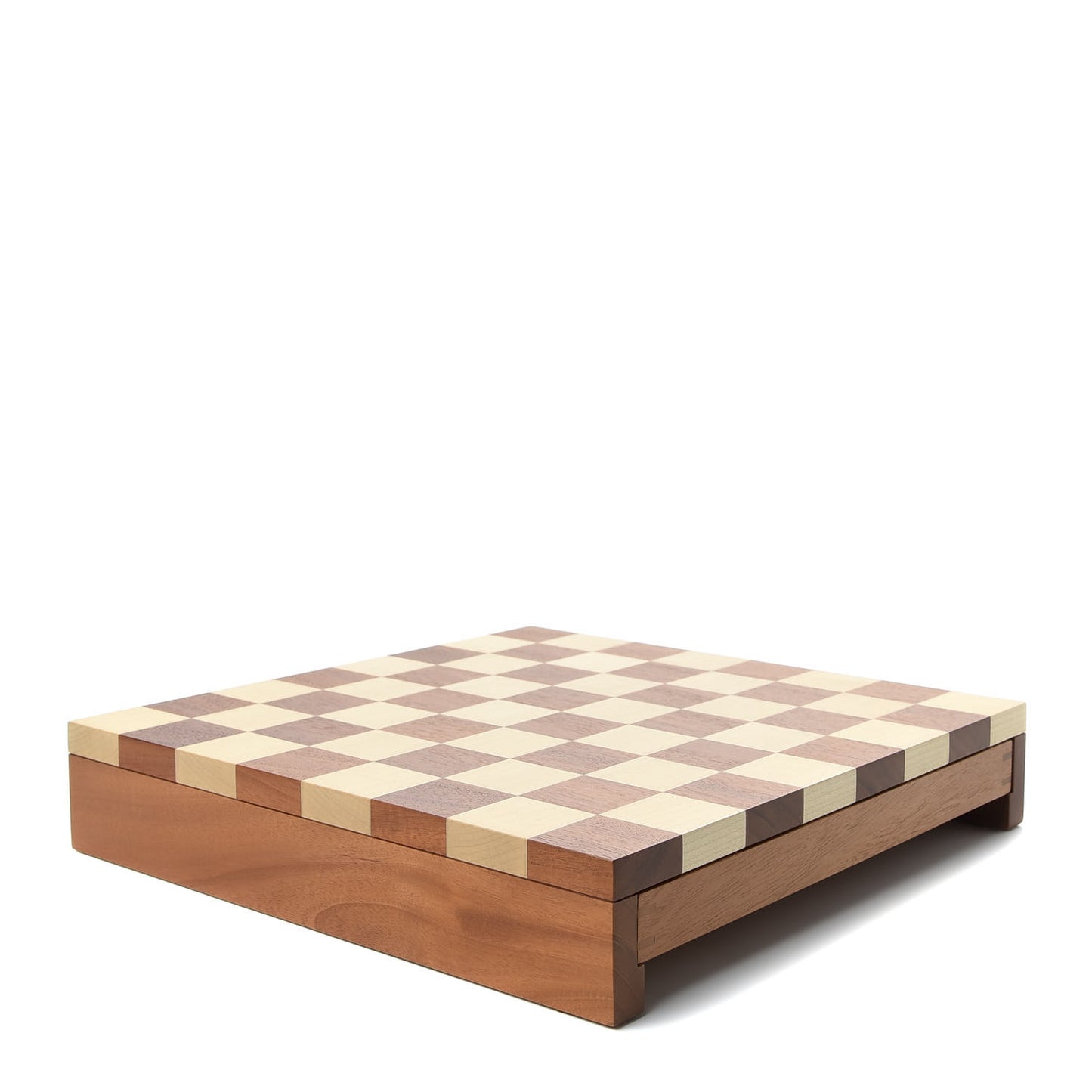 Sycamore Mahogany Lambskin Chess Game