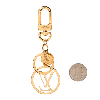 Louis Vuitton LV Circle Bag Charm Key Holder Gold 2 of 3