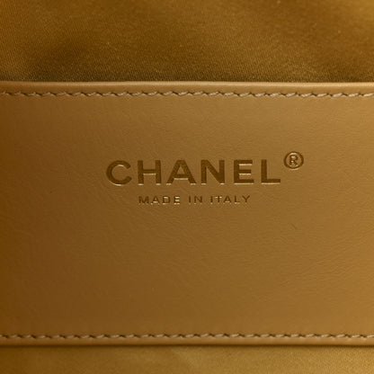 Chanel Metallic Caviar Quilted Mini Chanel 25 Handbag Gold 6 of 11