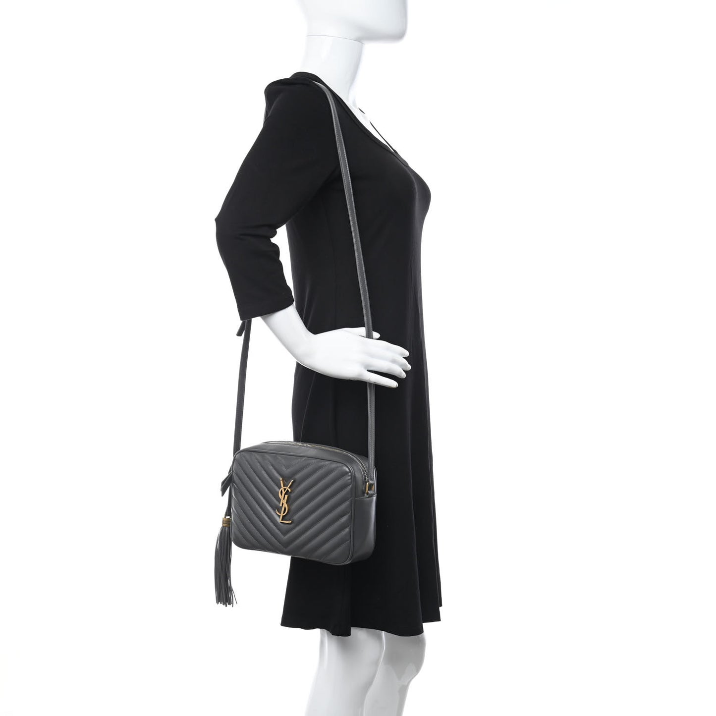 Calfskin Matelasse Monogram Lou Camera Bag Storm