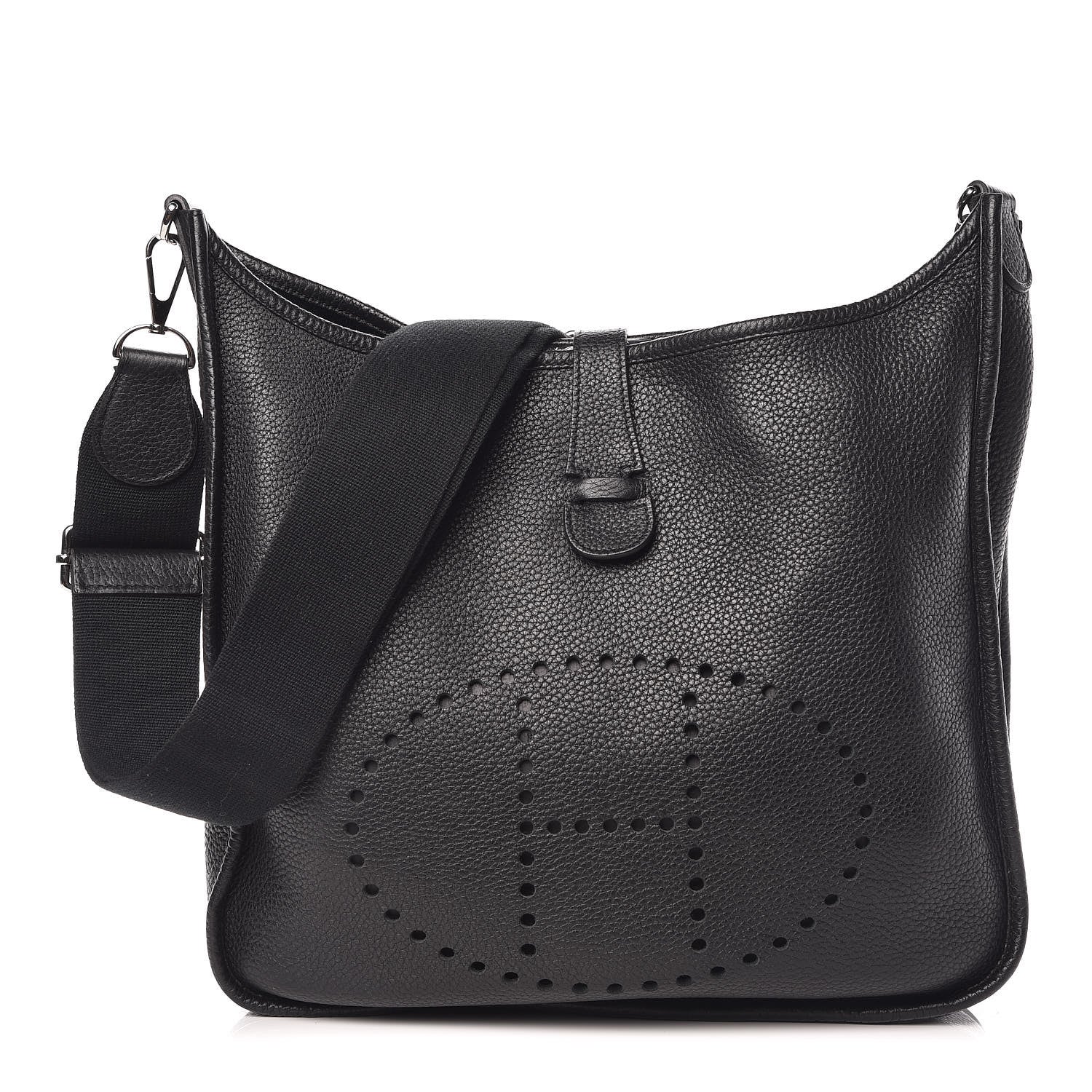 Hermes Taurillon Clemence Evelyne III GM Black 1 of 9