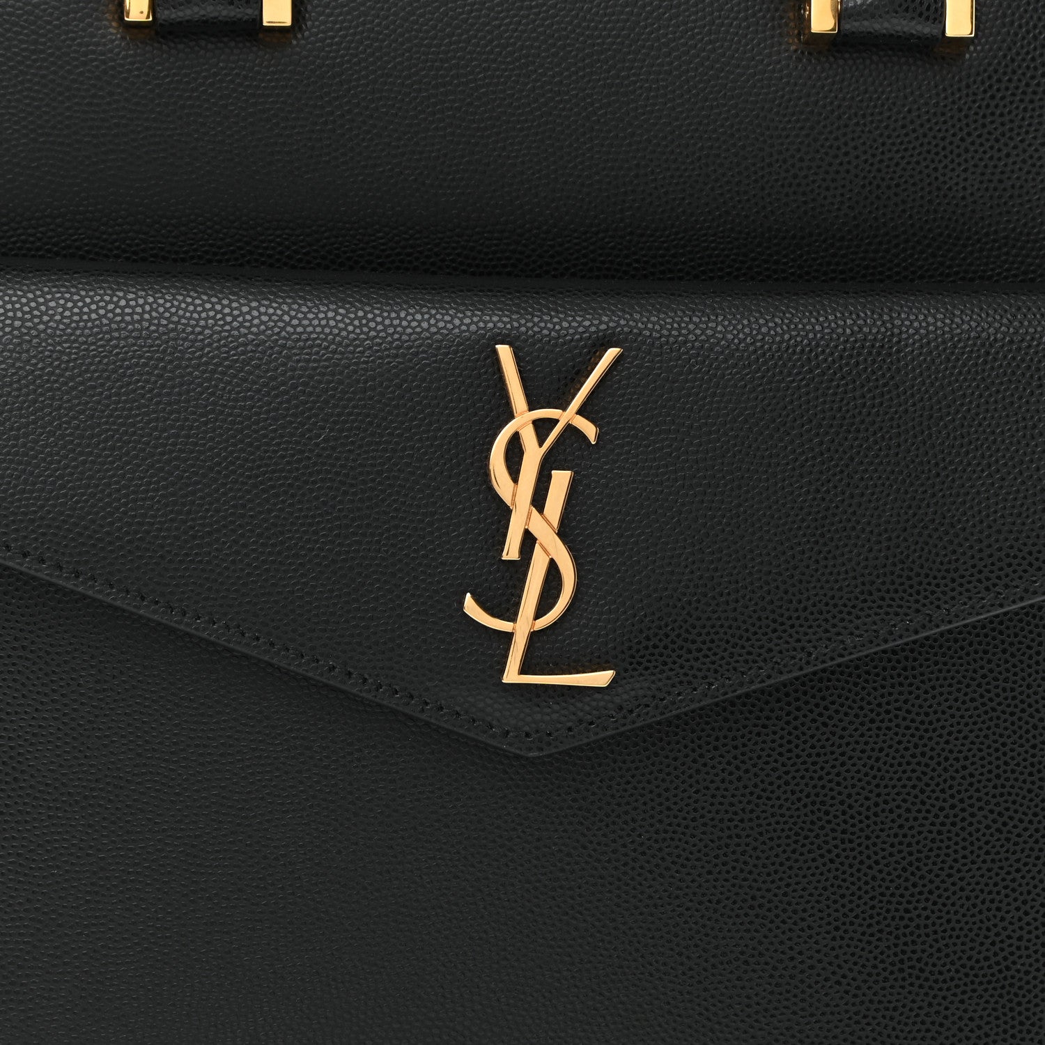 Saint Laurent Grain De Poudre Small Uptown Tote Black 7 of 9