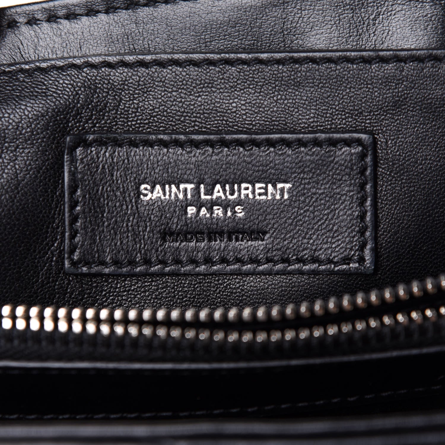 Saint Laurent Calfskin Y Quilted Monogram Small Loulou Chain Satchel Black 7 of 13