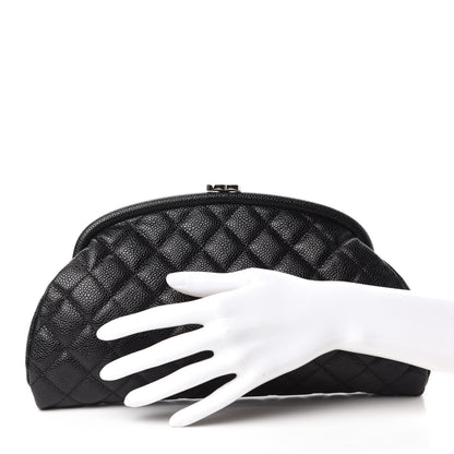 Chanel Caviar Quilted Timeless Clutch Black 2 of 11