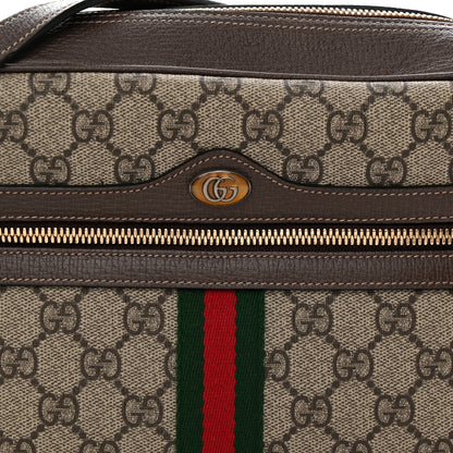 Gucci GG Supreme Monogram Web Small Ophidia Shoulder Bag Brown 8 of 12