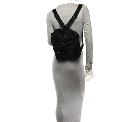 Prada Tessuto Nylon Saffiano Small Backpack Black 2 of 9