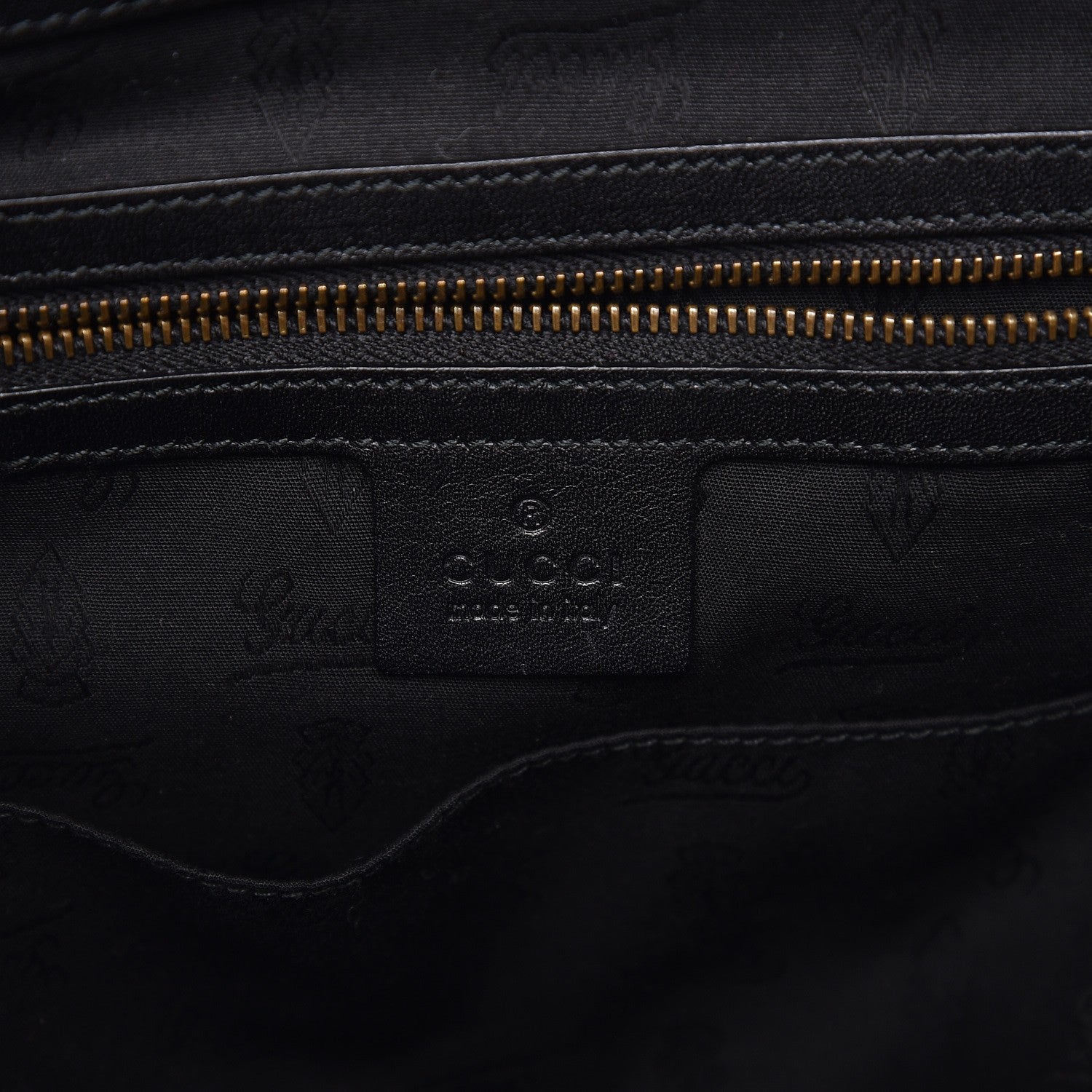 Gucci Suede Medium 1973 Top Handle Satchel Black 6 of 15