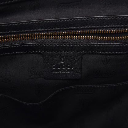 Gucci Suede Medium 1973 Top Handle Satchel Black 6 of 15