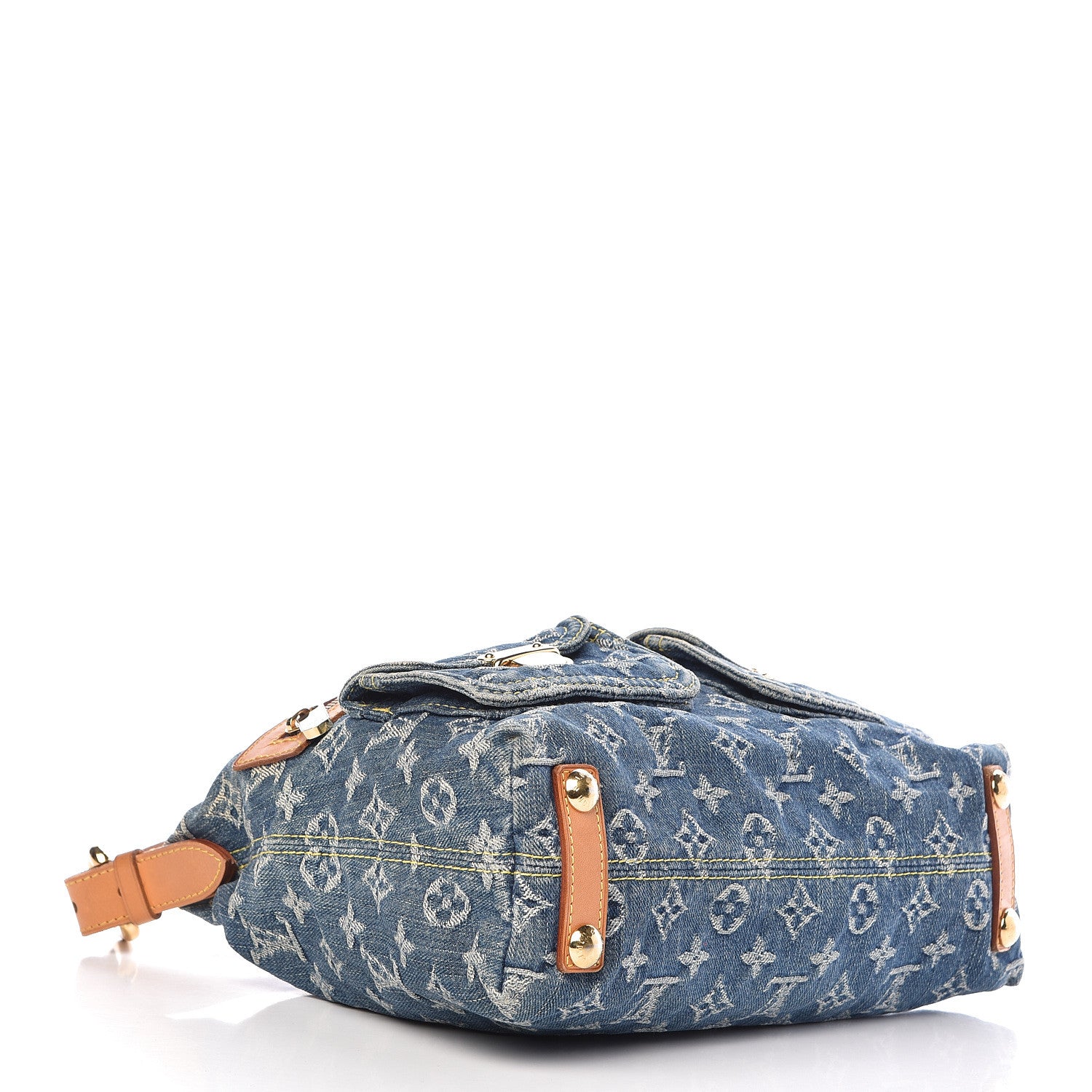 Louis Vuitton Monogram Denim Baggy PM Blue 4 of 11