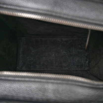 Celine Drummed Calfskin Micro Luggage Black 5 of 10