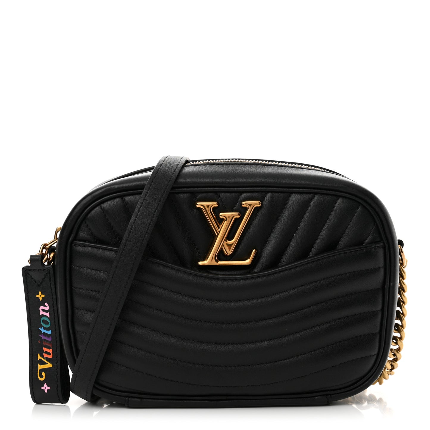 Calfskin New Wave Camera Bag Black