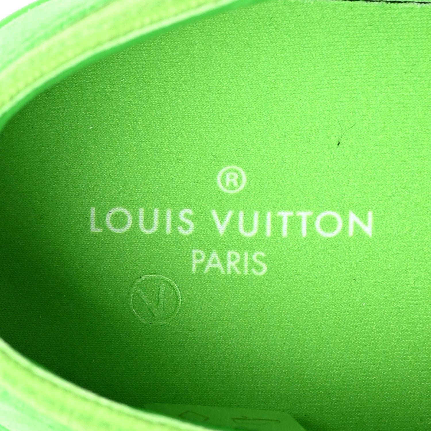Louis Vuitton Canvas Monogram Mens Tattoo Sneakers 7.5 Vert 7 of 7