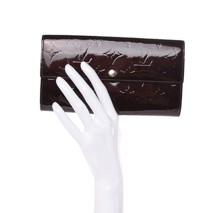 Louis Vuitton Vernis Sarah Wallet Amarante 2 of 15