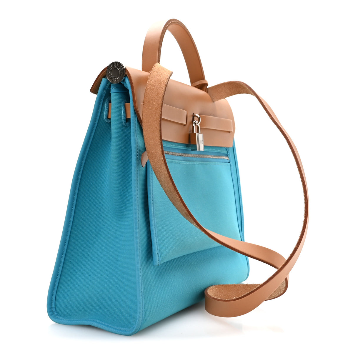 Vache Hunter Toile Herbag Zip 31 PM Bleu Azteque Menthe