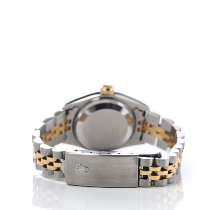 Rolex Stainless Steel 18K Yellow Gold Diamond 26mm Oyster Perpetual Datejust Watch Champagne Jubilee 79173 4 of 6