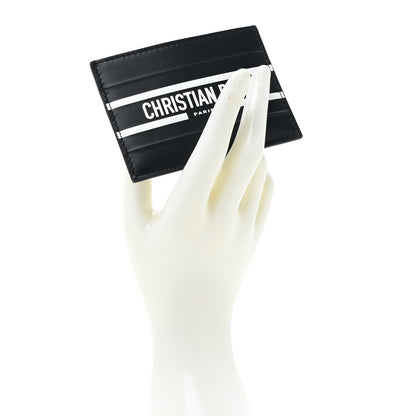 Christian Dior Calfskin Vibe Card Holder Blue White 2 of 10