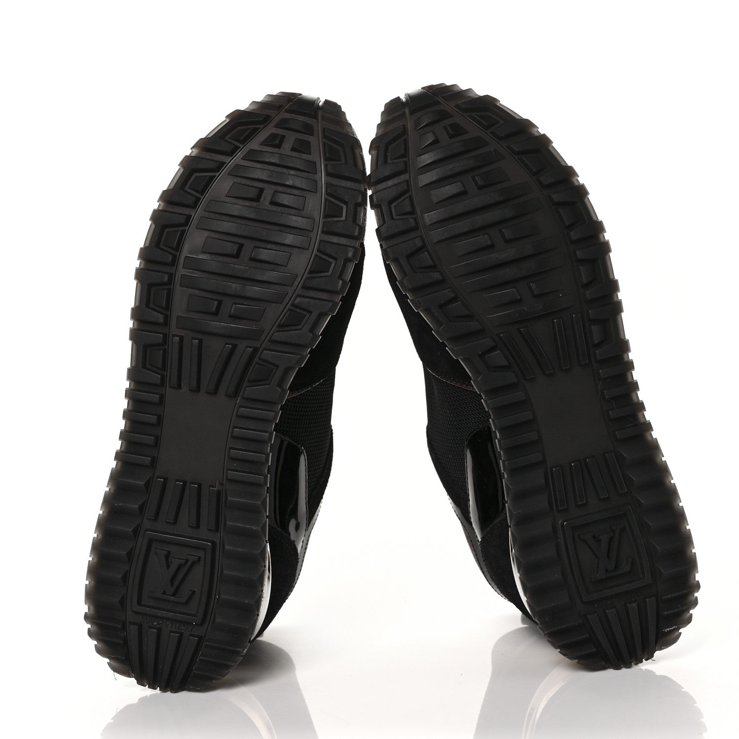 Louis Vuitton Suede Monogram Run Away Sneakers 37.5 Black 6 of 7
