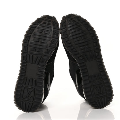 Louis Vuitton Suede Monogram Run Away Sneakers 37.5 Black 6 of 7