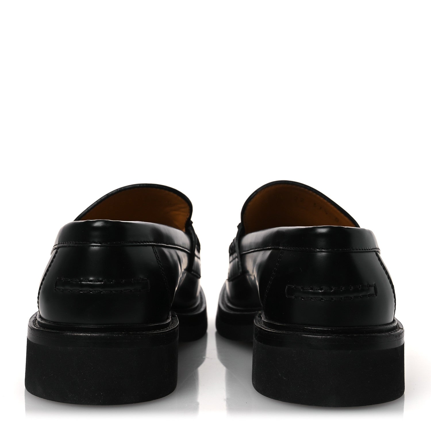 Christian Dior Brushed Calfskin Boy Loafers 37.5 Black White 6 of 13