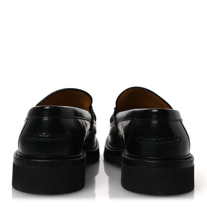Christian Dior Brushed Calfskin Boy Loafers 37.5 Black White 6 of 13