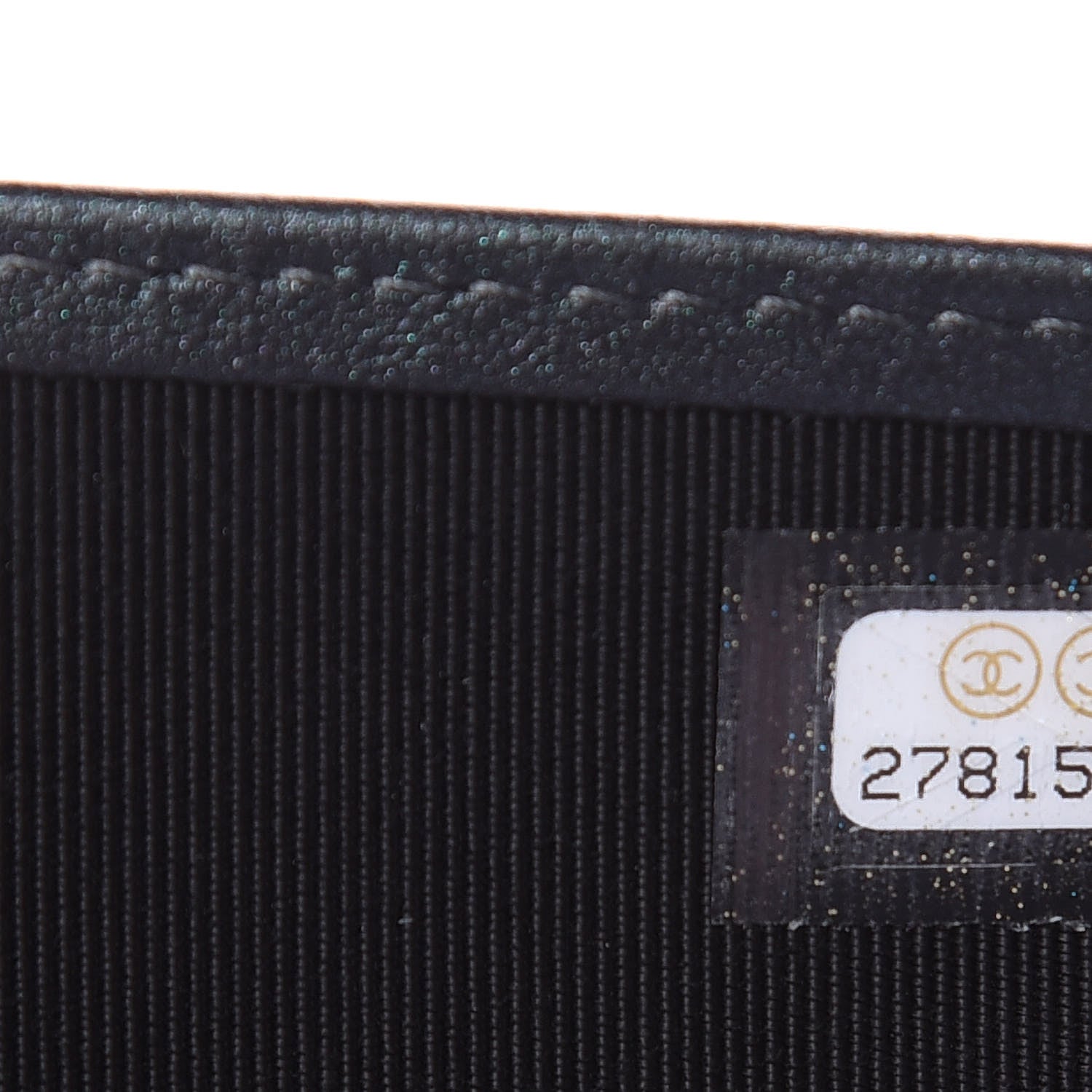 Chanel Iridescent Caviar Quilted Large Zip Around Organizer Wallet Black 8 of 11