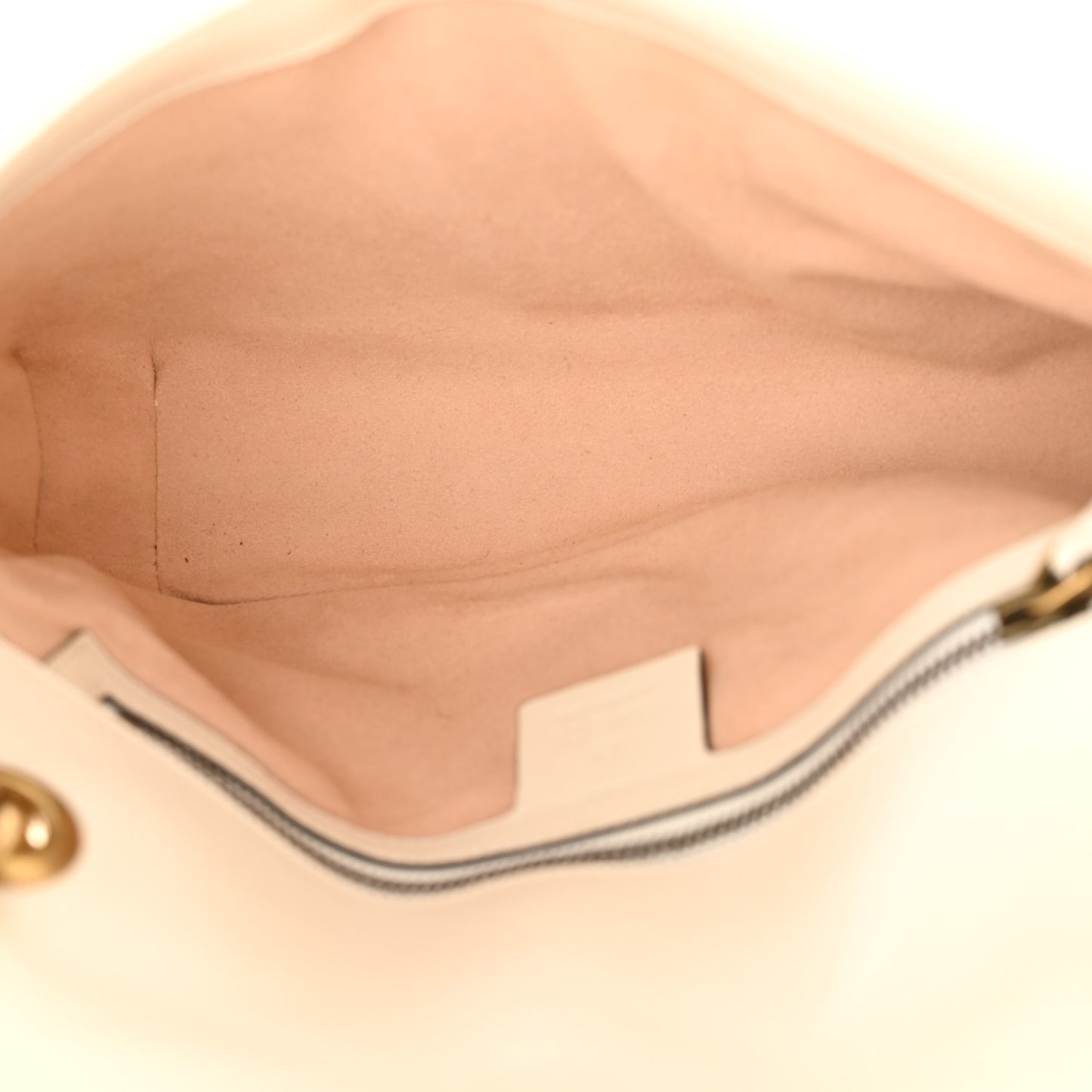 Calfskin Matelasse Small GG Marmont Shoulder Bag White