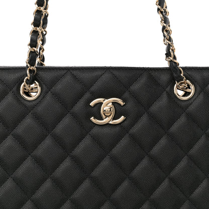 Chanel Caviar Quilted Large Shopping Tote Black 8 of 10