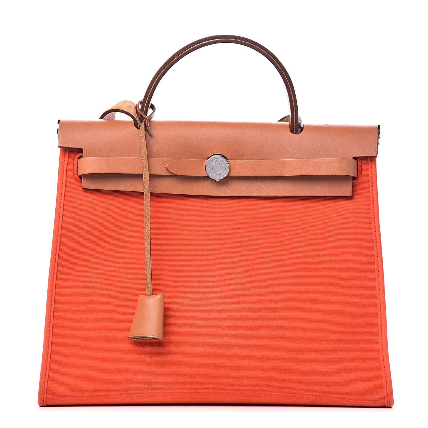 Vache Hunter Toile Herbag Zip 31 PM Capucine Fauve