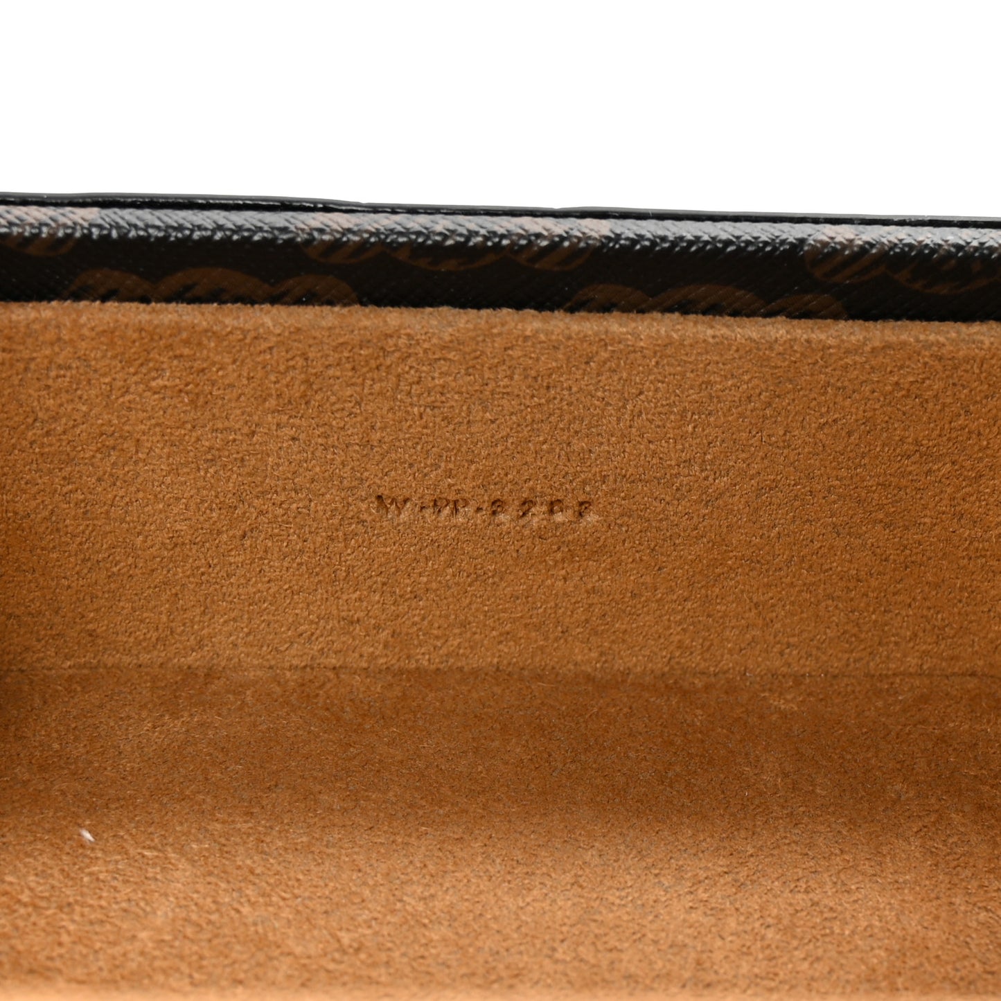 Triomphe Canvas Calfskin Small Jewelry Case Tan