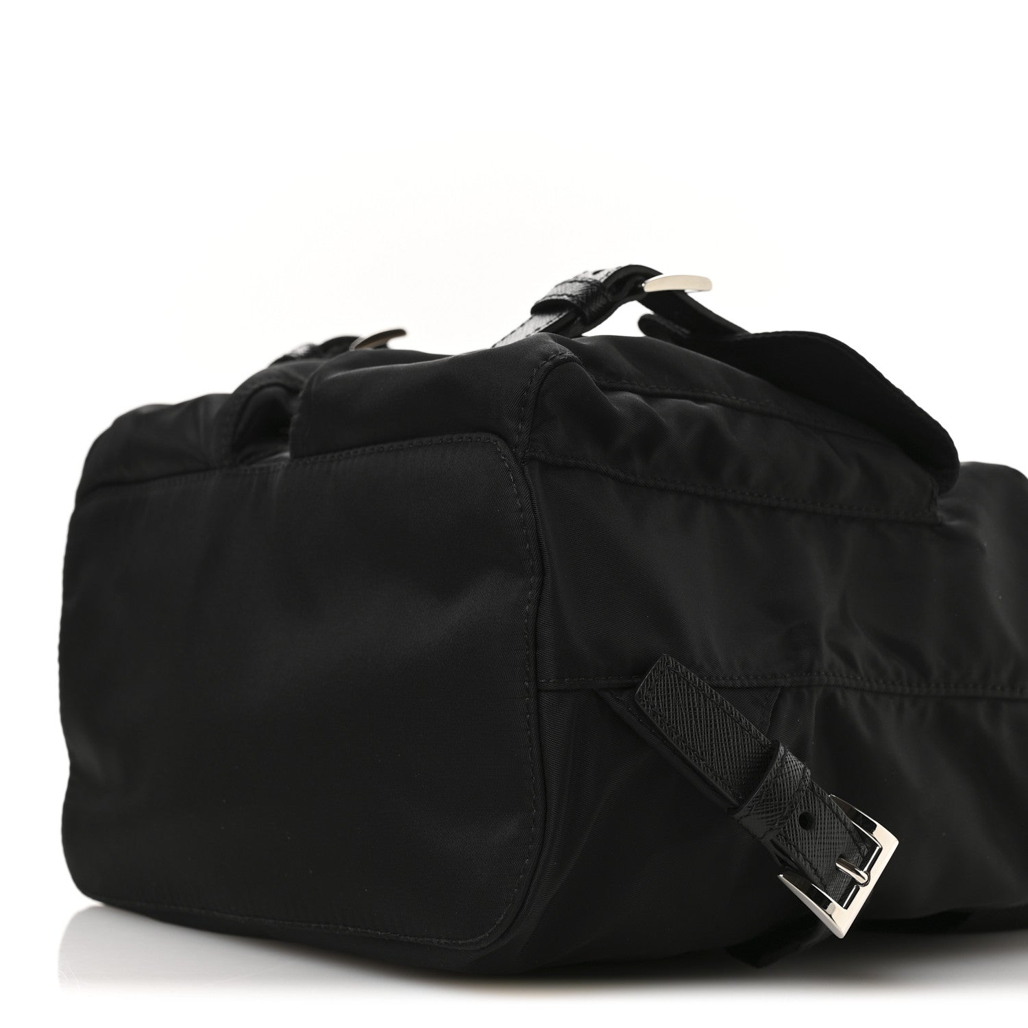 Prada Tessuto Nylon Saffiano Small Backpack Black 9 of 9