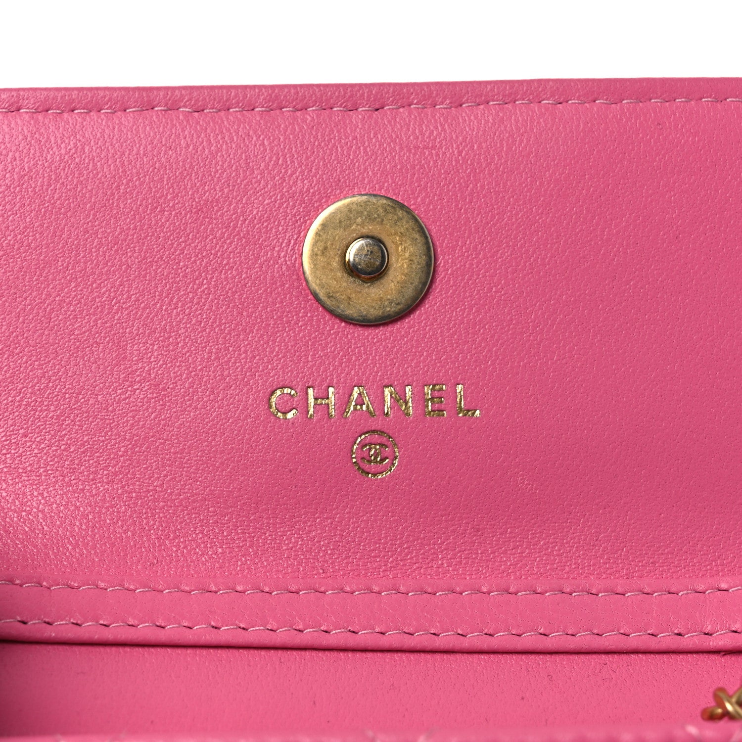 Chanel Lambskin Quilted Pearl Crush Clutch With Chain Pink 6 of 14