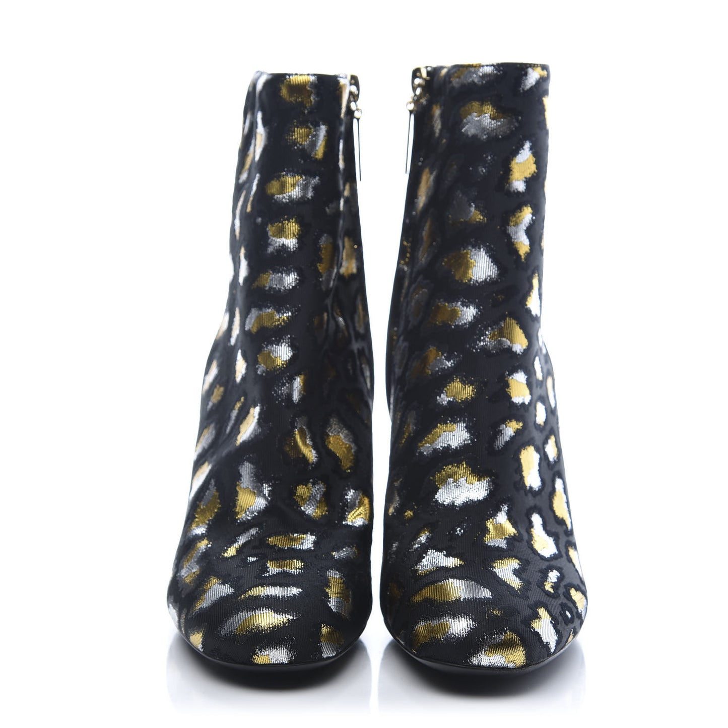 Jacquard Leopard Loulou Ankle Boots 37 Oro