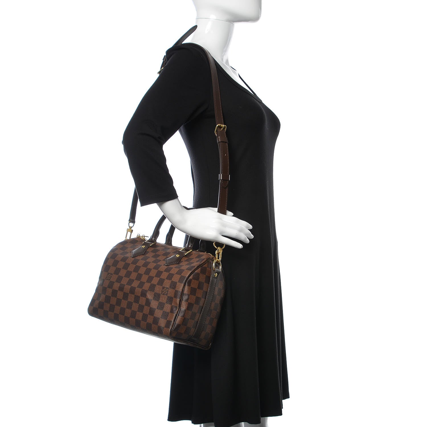Louis Vuitton Damier Ebene Speedy Bandouliere 25 2 of 11