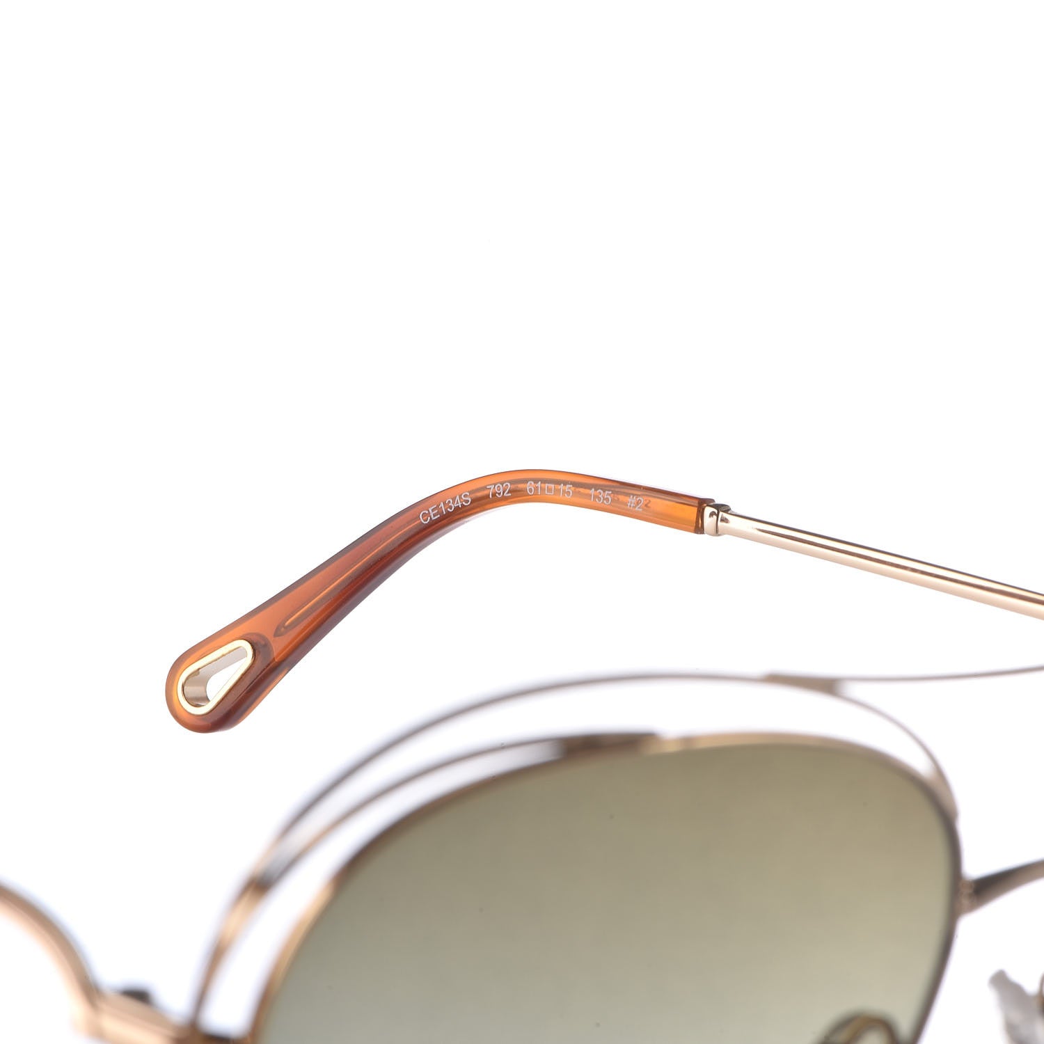 Chloe Carlina Round Sunglasses CE134S Gold 5 of 7