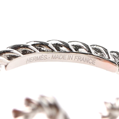 Hermes Brass Cord'H Scarf Ring Silver 5 of 5
