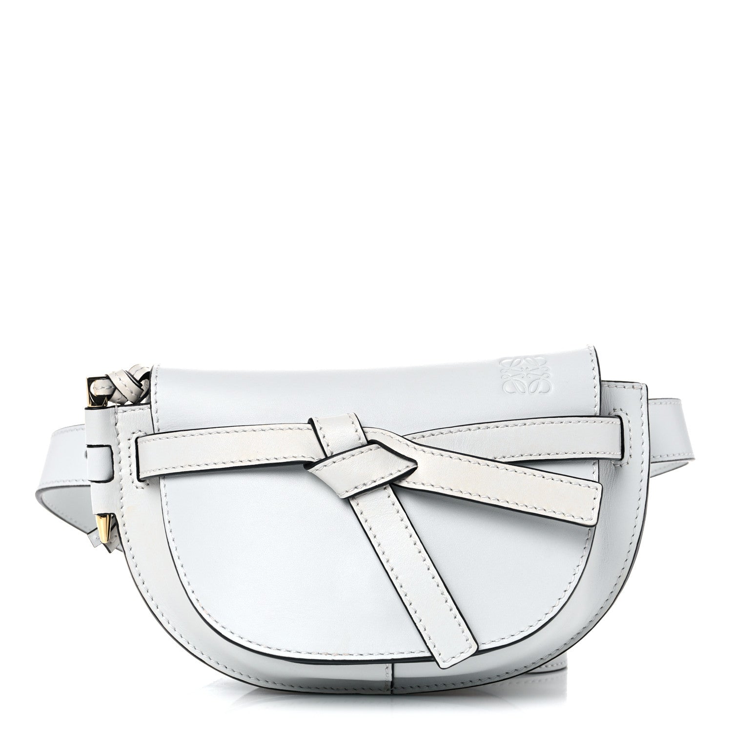 Loewe Calfskin Mini Gate Belt Bag White 1 of 9