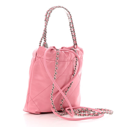 Chanel Shiny Calfskin Quilted Mini Chanel 22 Pink 3 of 10
