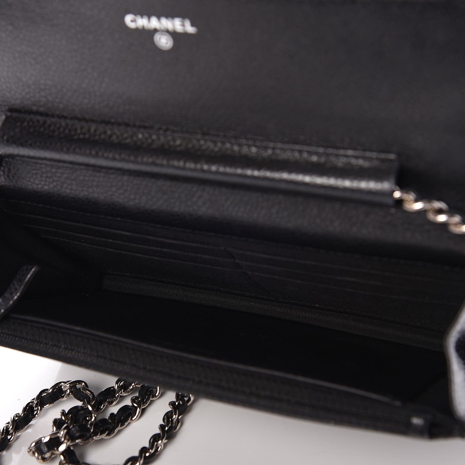 Chanel Caviar Quilted Wallet On Chain WOC Black 5 of 9
