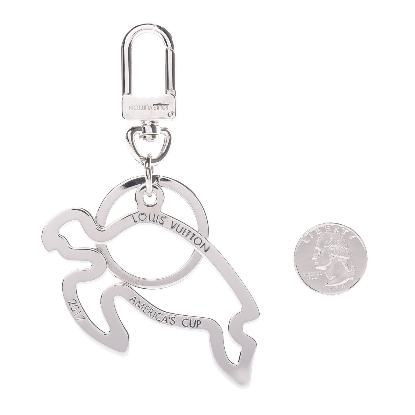 America's Cup Tropicoral Turtle Bag Charm Key Holder