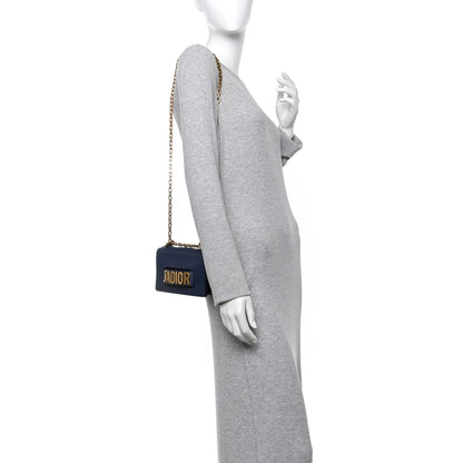Christian Dior Calfskin Mini J'Adior Chain Flap Bag Navy Blue 2 of 10