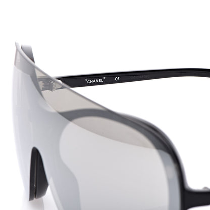 Chanel Clip On Sunglasses 71230 Mirror Grey Black 10 of 13
