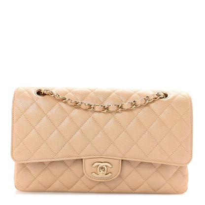 Chanel Iridescent Caviar Quilted Medium Double Flap Beige Beige 1 of 10