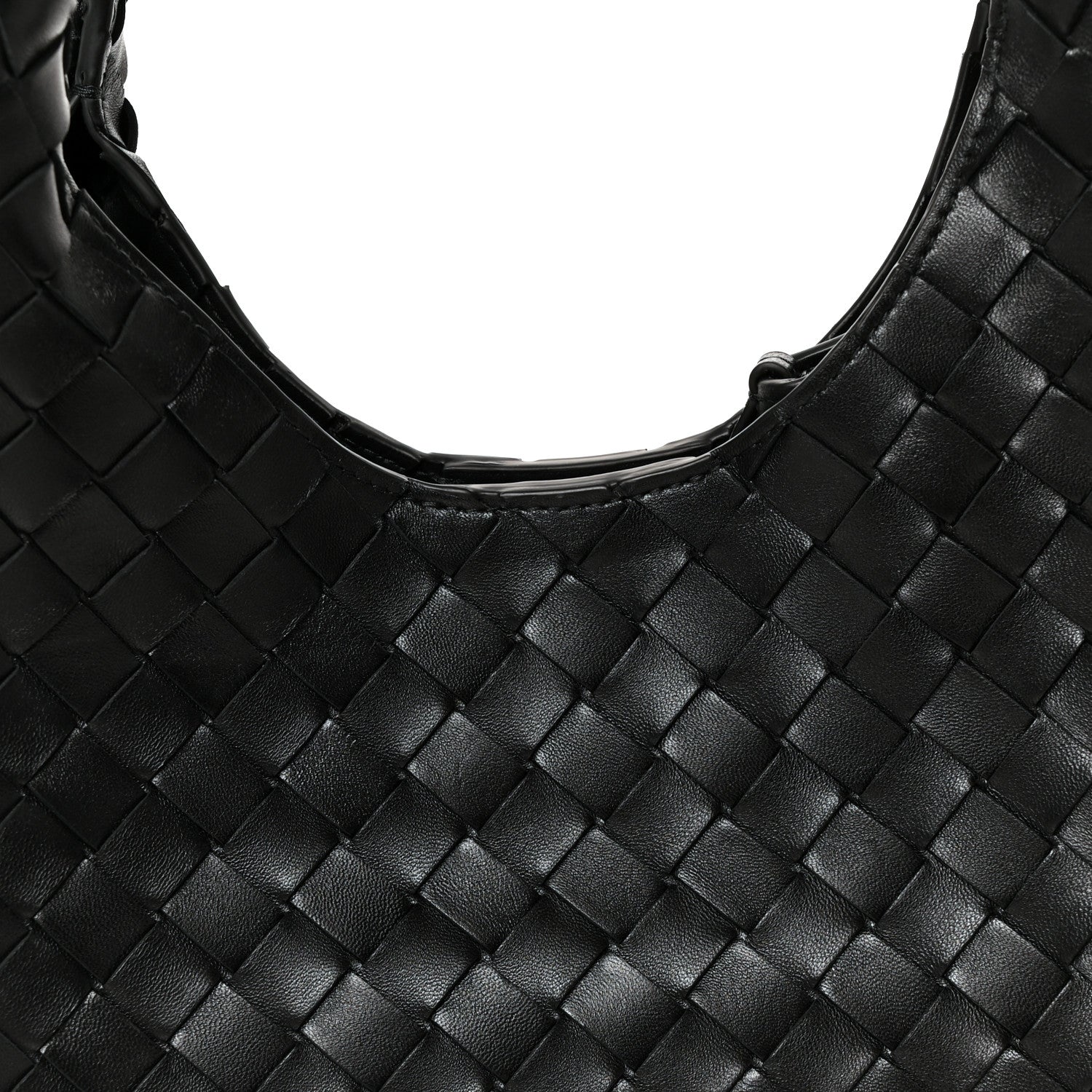Bottega Veneta Nappa Intrecciato Small Campana Shoulder Bag Black 8 of 10