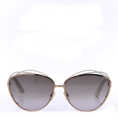 Christian Dior Metal Dior Songe Sunglasses Gold White 3 of 14