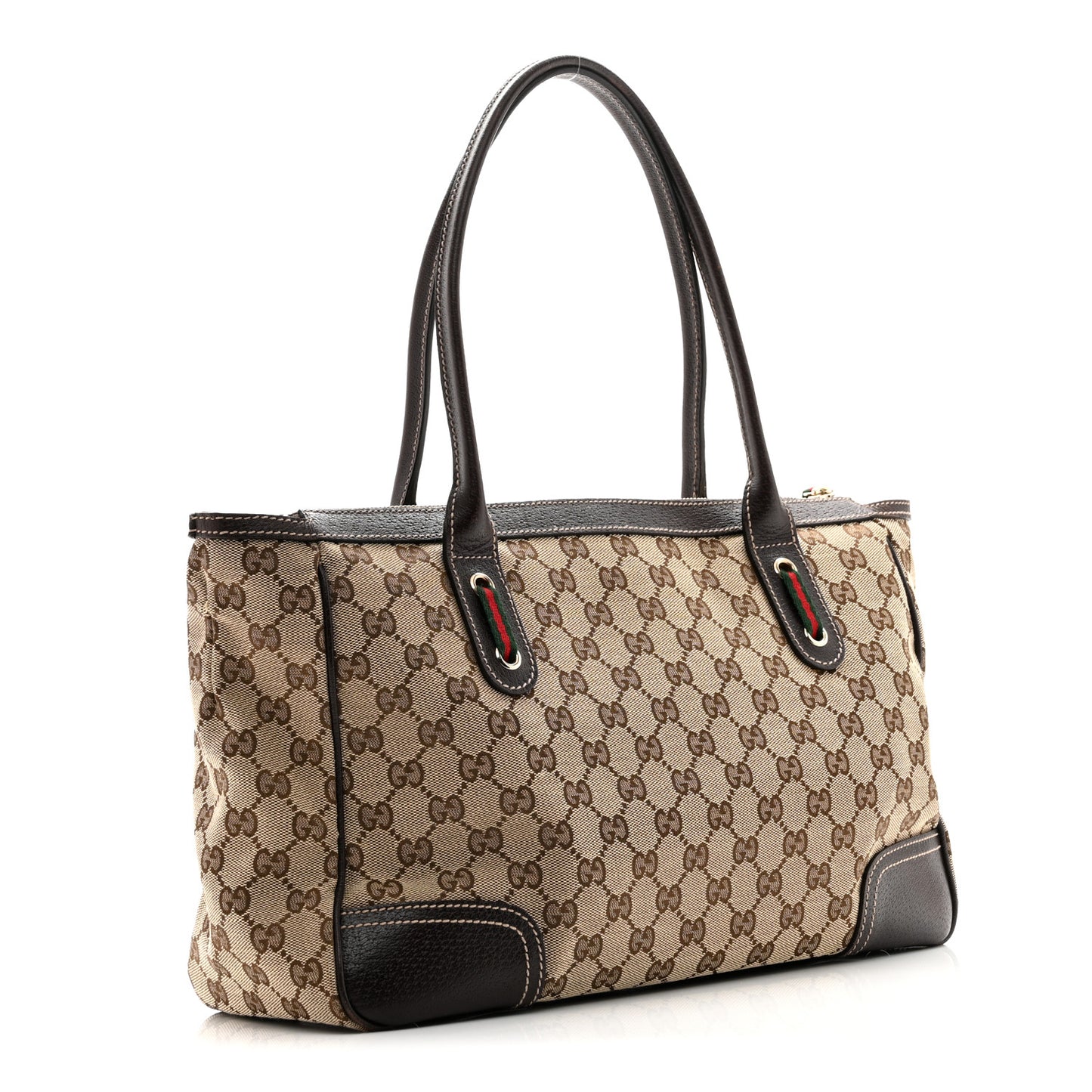 Monogram Medium Princy Tote Dark Brown