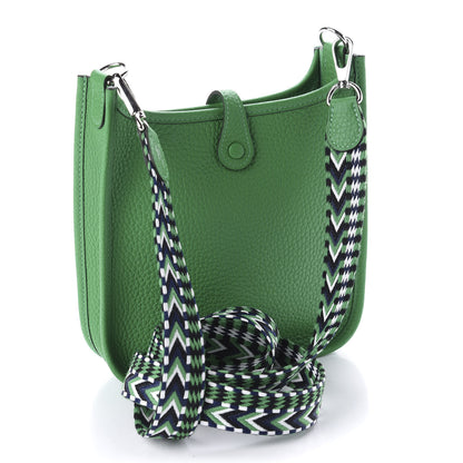 Hermes Taurillon Clemence Allegro Evelyne TPM Bamboo 3 of 10