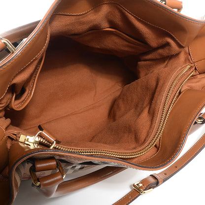 Burberry Haymarket Check Medium Golderton Tote 6 of 11
